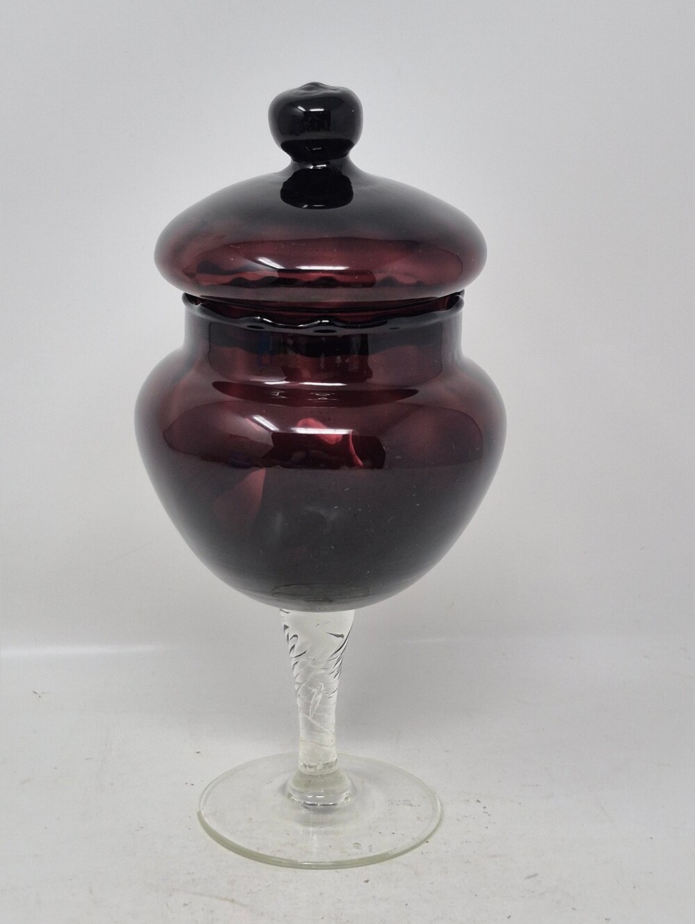 Empoli Amethyst Lidded Candy Dish - Picture 2 of 6